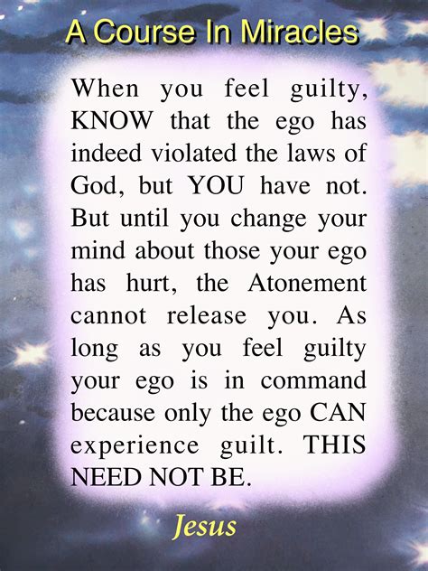 Is guilt your ego?