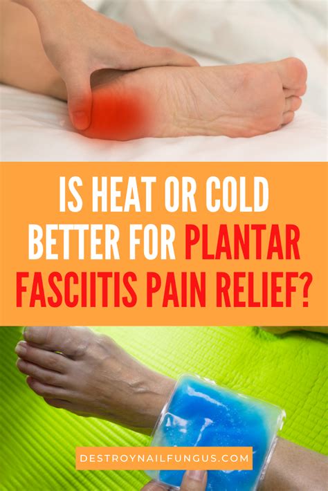 Is heat good for plantar fasciitis?