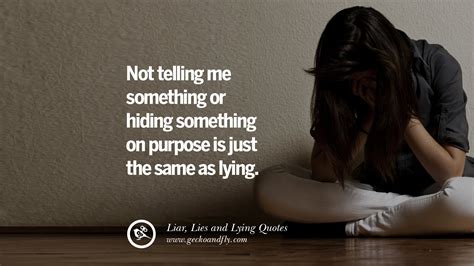 Is hiding considered lying?