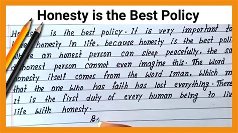 Is honesty the best policy essay?