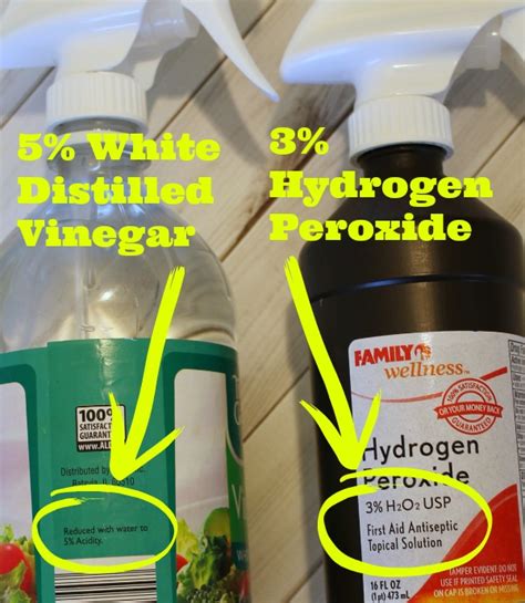 Is hydrogen peroxide a better disinfectant than vinegar?