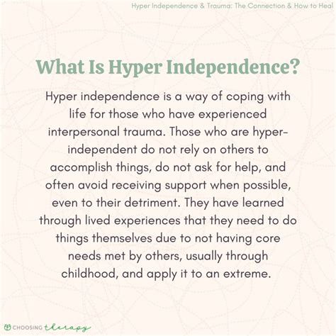 Is hyper independence a weakness?