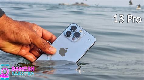 Is iPhone 13 Pro Max waterproof in salt water or water?