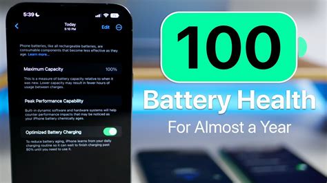 Is iPhone battery 100 percent after 1 year?