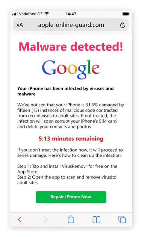Is iPhone virus fake?