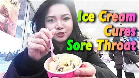 Is ice cream good for a sore throat?