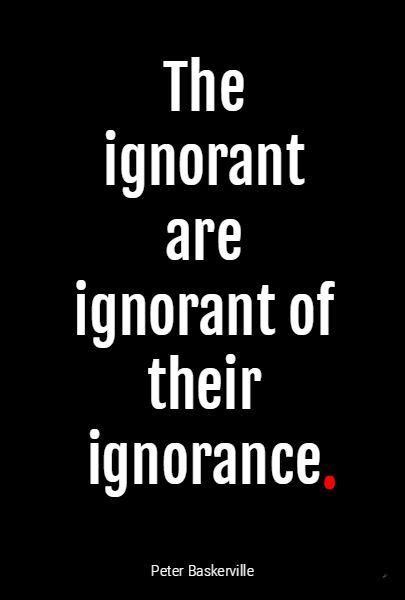 Is ignorance intelligent?