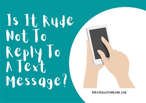 Is ignoring a text rude?