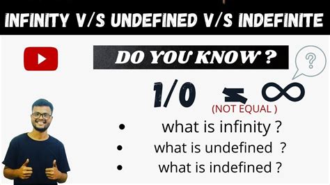 Is infinity is undefined?