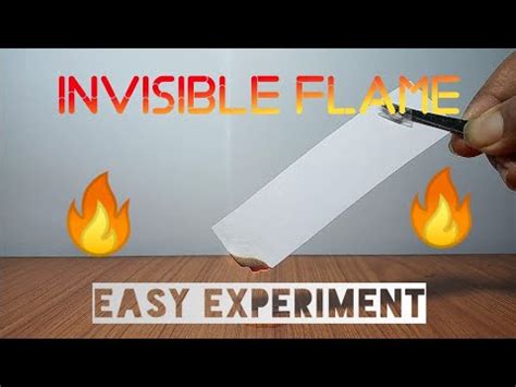 Is invisible flame possible?