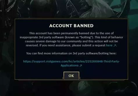 Is it Bannable to buy a League of Legends account?