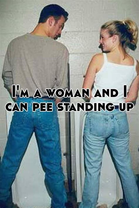 Is it OK for a woman to pee standing up?