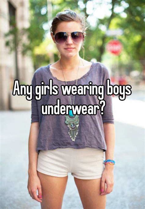 Is it OK for girls to wear boys underwear?