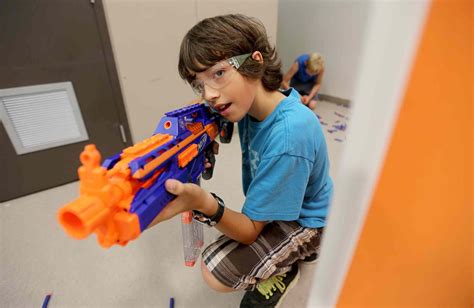 Is it OK for kids to play with Nerf guns?