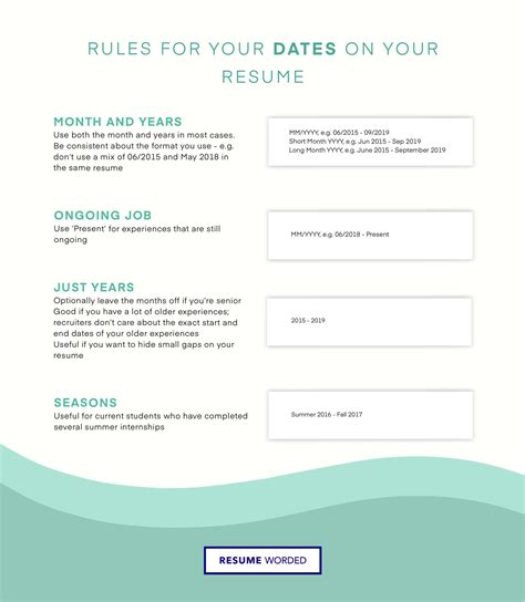 Is it OK not to include dates on your resume?