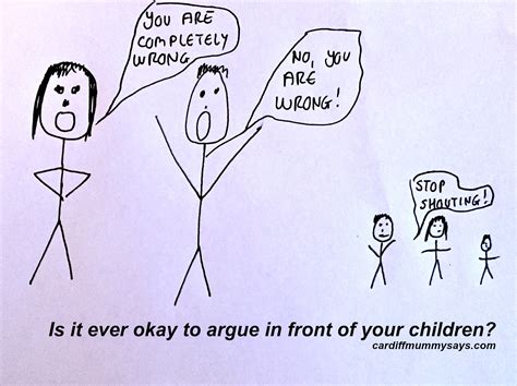 Is it OK to argue in front of your child?