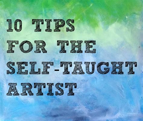Is it OK to be a self taught artist?