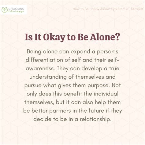 Is it OK to be alone in life?
