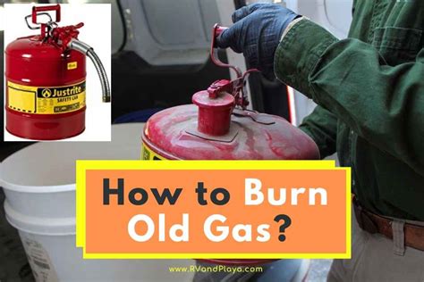 Is it OK to burn old gas?