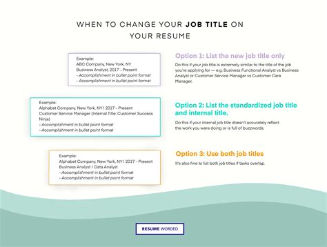 Is it OK to change job title on resume?