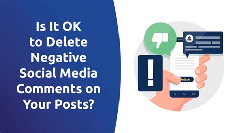 Is it OK to delete negative comments?