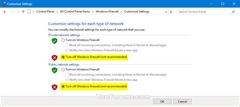 Is it OK to disable Windows Firewall?