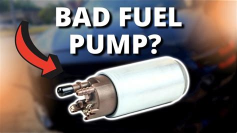 Is it OK to drive with a bad fuel pump?