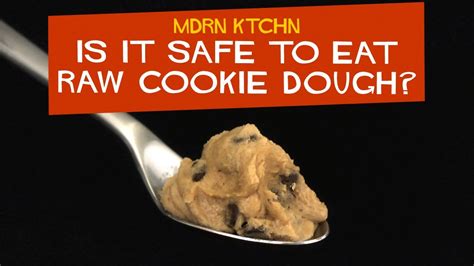 Is it OK to eat doughy cookies?