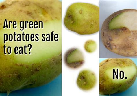 Is it OK to eat potatoes that are green inside?