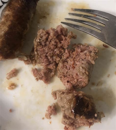 Is it OK to eat sausage with a little pink in the middle?