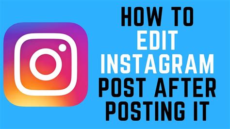 Is it OK to edit Instagram posts?