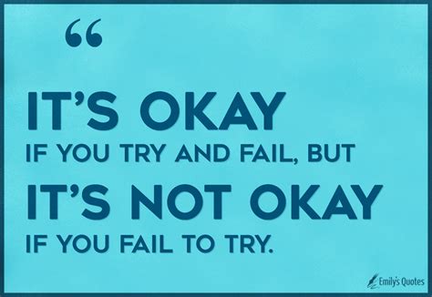 Is it OK to fail and try again?