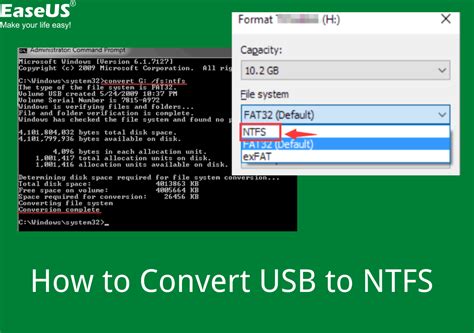 Is it OK to format USB to NTFS?