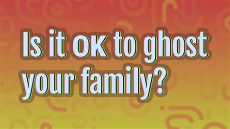 Is it OK to ghost an ex?