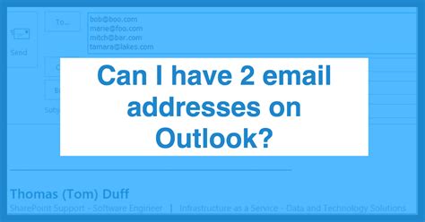 Is it OK to have 2 emails?