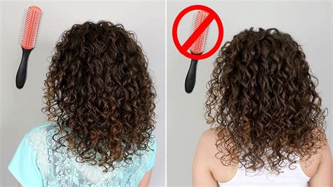 Is it OK to not brush curly hair?