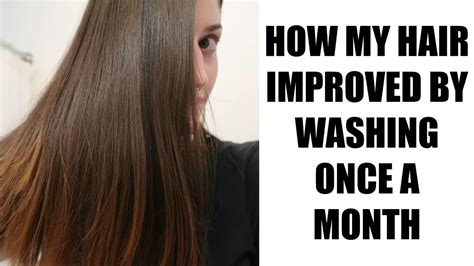 Is it OK to only wash hair once a month?