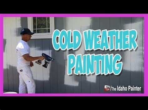 Is it OK to paint inside in cold weather?