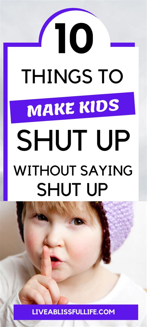 Is it OK to say shut up to your child?