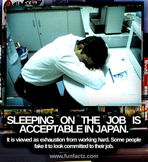 Is it OK to sleep at work in Japan?