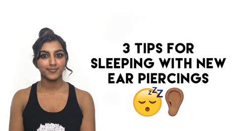 Is it OK to sleep on newly pierced ears?