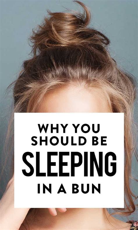 Is it OK to sleep with your hair in a bun?