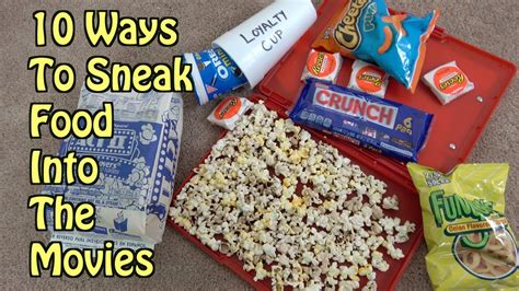 Is it OK to sneak snacks into the movies?