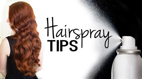 Is it OK to spray hairspray?