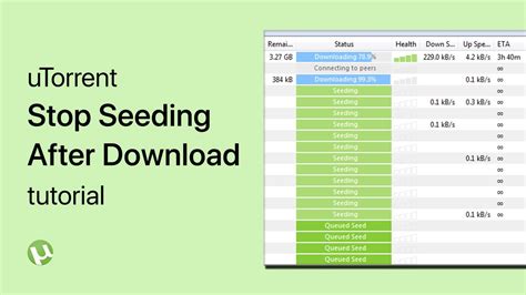 Is it OK to stop seeding in uTorrent?