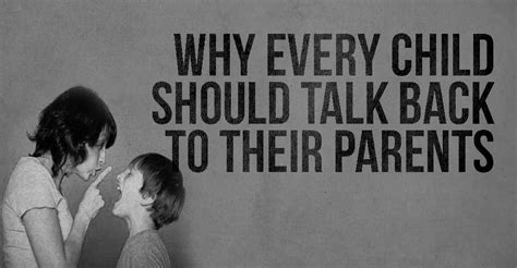 Is it OK to talk back to your parents?
