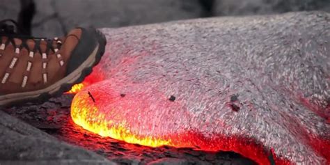 Is it OK to touch lava?