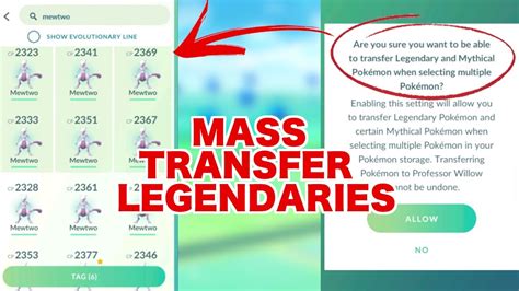 Is it OK to transfer Legendary Pokémon?