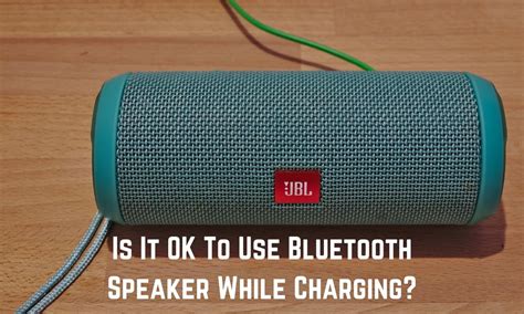 Is it OK to use Bluetooth speaker while charging?
