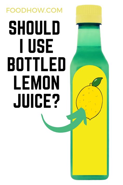 Is it OK to use bottled lemon juice?